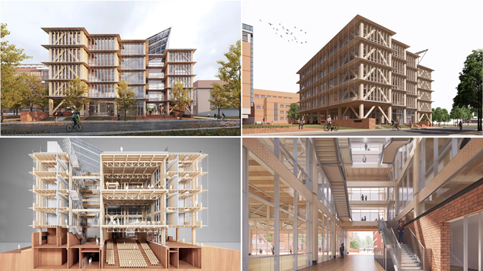 国家建筑绿色低碳技术创新中心复合竹结构联合研究中心揭牌仪式暨山东建筑大学新型复合竹木材料与结构工程技术创新中心建设项目奠基仪式成功举行